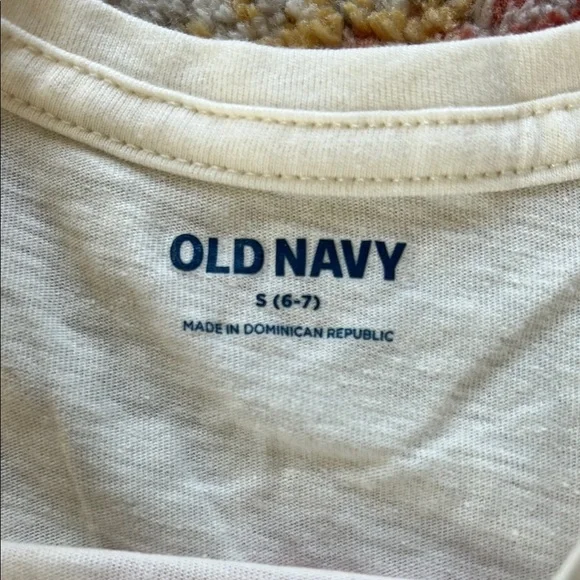 3 Old Navy Cream Shirt, White and Blue Tank Tops Soft Cotton Casual- NWT - Picture 4 of 9